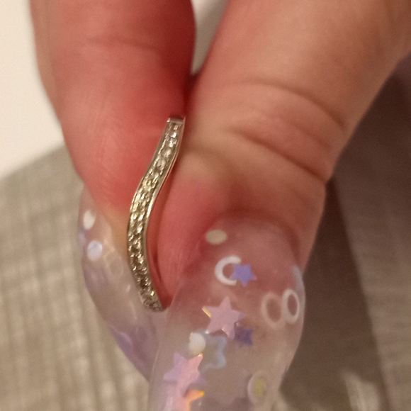 10k white gold diamond wedding ring set - Picture 3 of 3